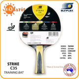 SUNFLEX STRIKE C35 Training Bat ITTF Approved Table Tennis Bat Parabolic Grip