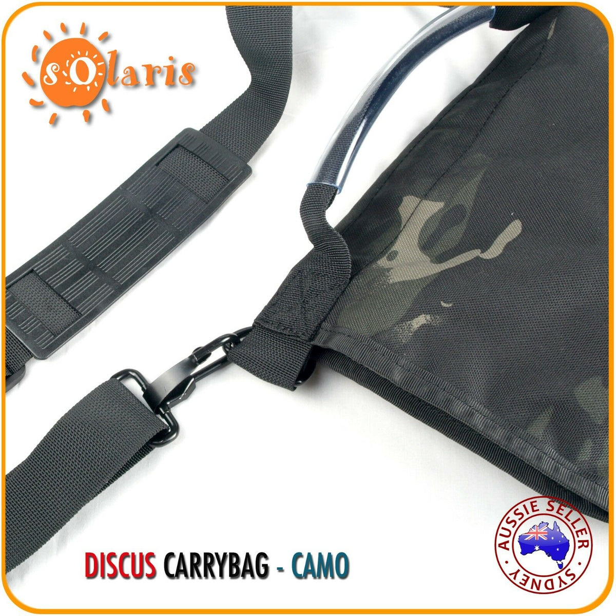 Heavy Duty 2 Discus Carry Bag with Shoulder Strap - CAMO – Solaris ...