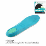 Footcare by Maseur Advanced Memory Foam Insoles Universal Mens UK 7-12/US 8-13