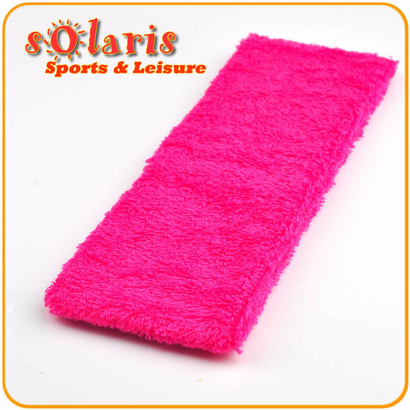 2 x Cotton Sports Headbands Comfortable Absorbent Elastic Sweatband in 12 Colors