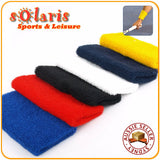 2x Cotton 12cm Jumbo Sports Wristband Thick Sweat Absorbent Elastic Wrist Towel