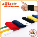 2x Cotton Sports Wristband Thick Comfortable Sweat Absorbent Elastic Wrist Towel