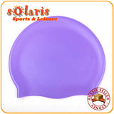 1x Silicone Swim Cap Single Colored One Size Fit All for Adult and Teenagers
