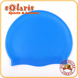 3x Silicone Swim Caps Single Colored One Size Fit All for Adult and Teenagers