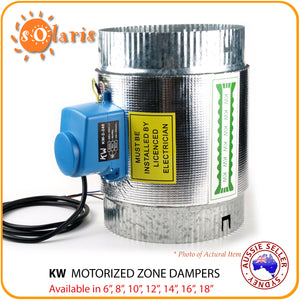 240V Motorized Zone Damper Heating Ventilating Air Conditioning Airflow Control