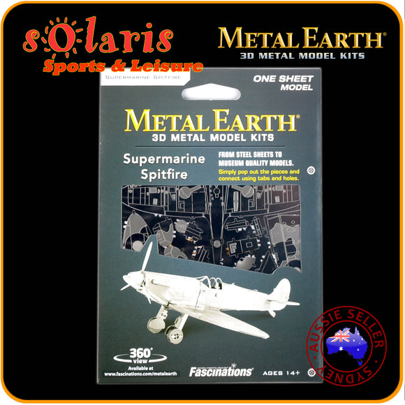 Fascinations Metal Earth 3D Aviation Model SUPERMARINE SPITFIRE