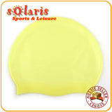 1x Silicone Swim Cap Single Colored One Size Fit All for Adult and Teenagers