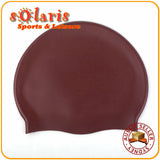 3x Silicone Swim Caps Single Colored One Size Fit All for Adult and Teenagers