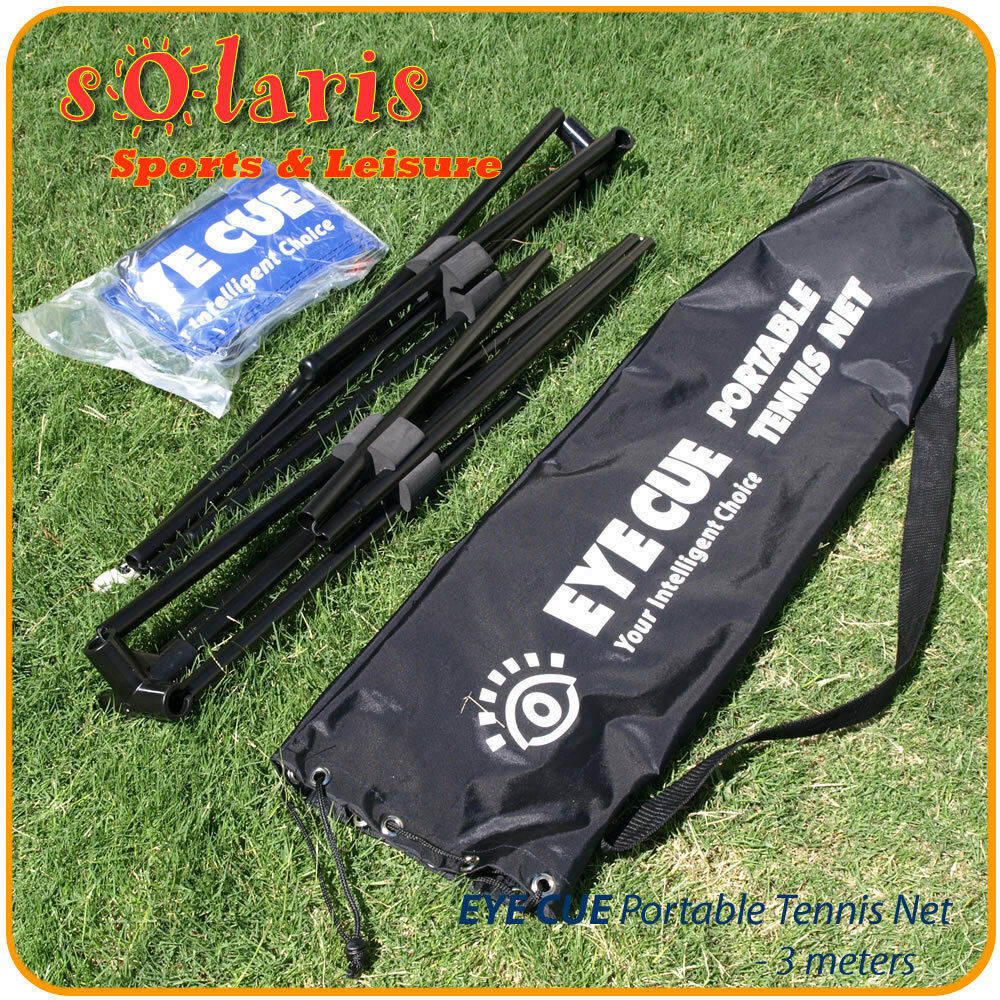 Portable 3 Meter Mini Tennis Net & Post Set with Carry Bag Solaris