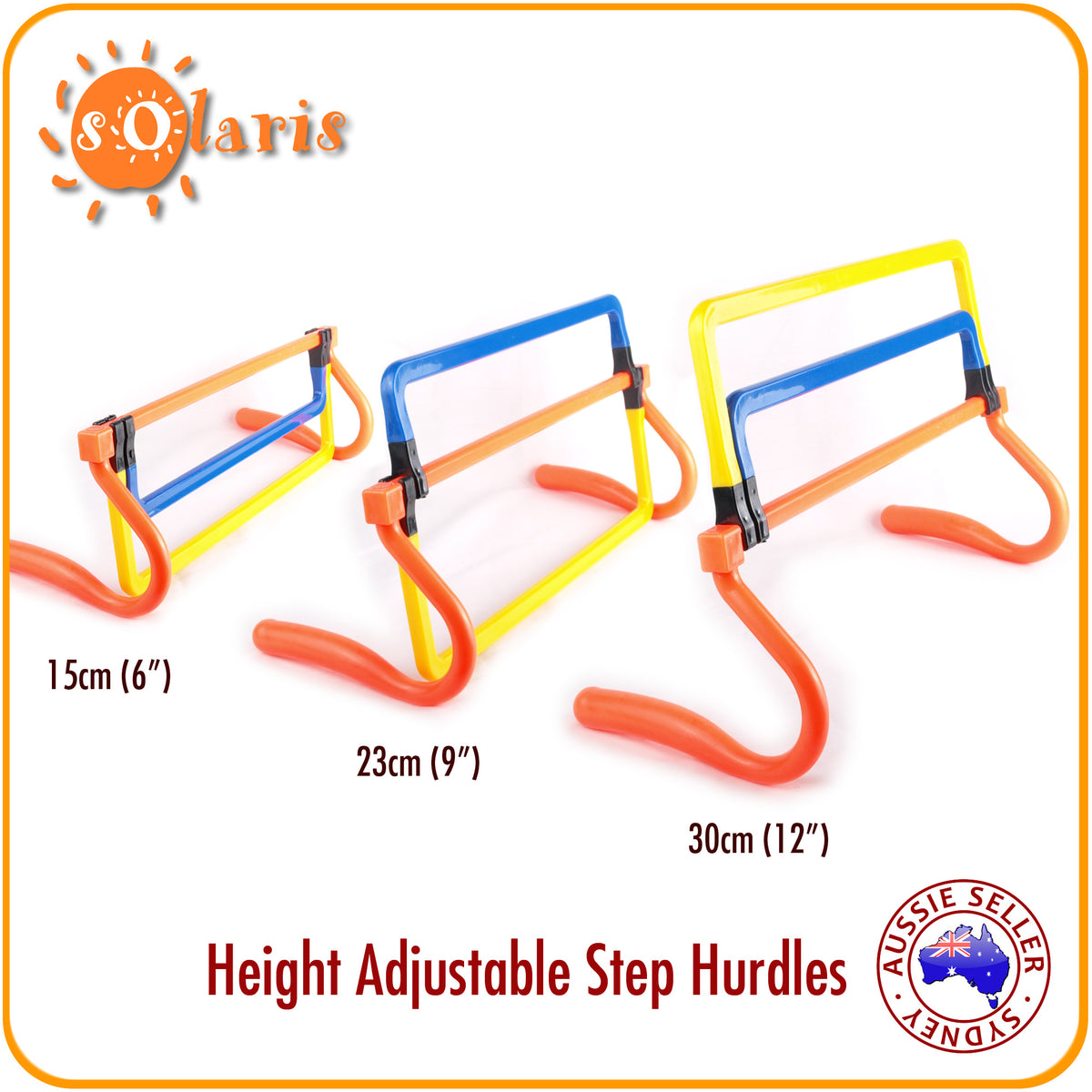 Foldable Step Hurdles 4 Levels Height Adjustable Speed Agility Trainin